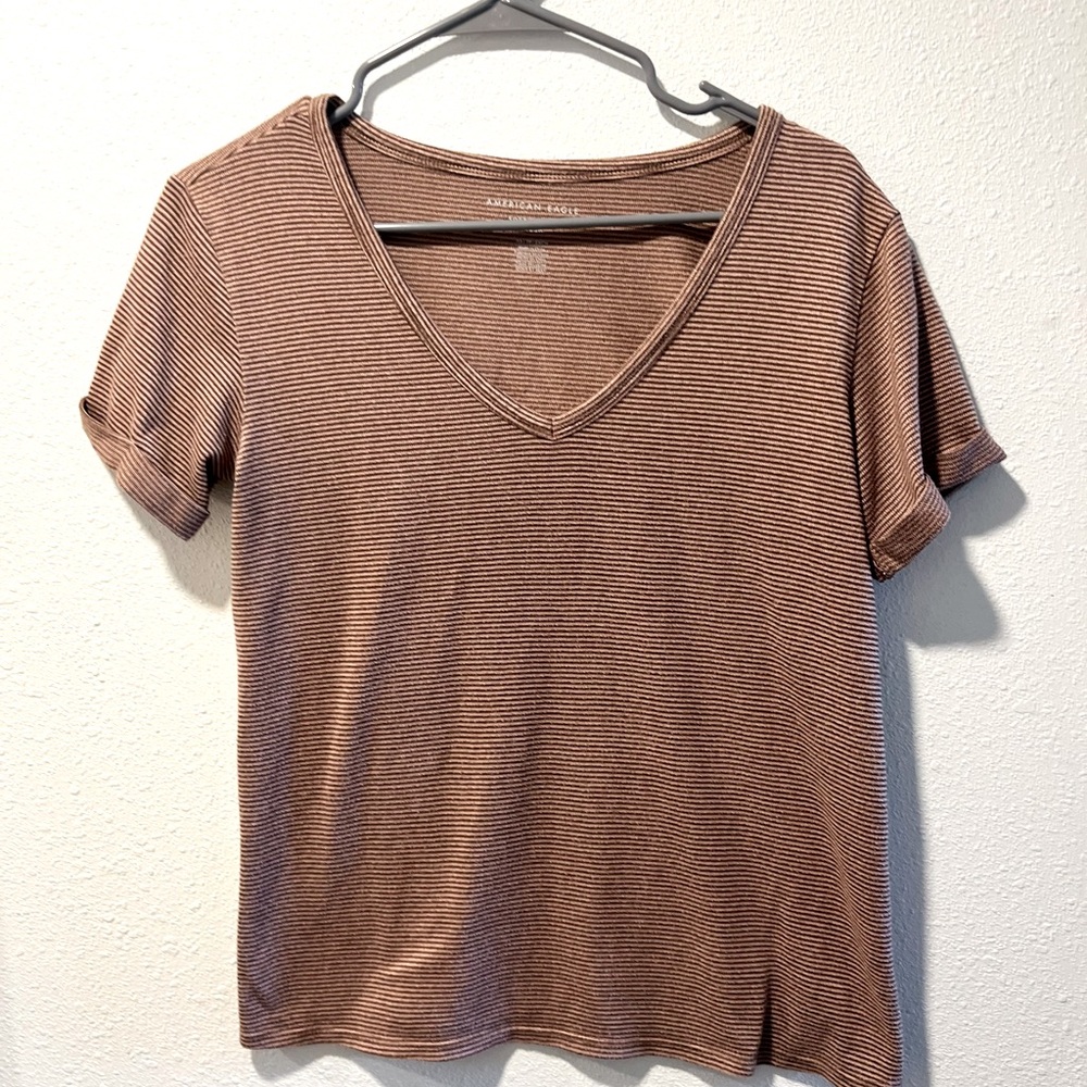 American Eagle striped short sleeve t-shirt